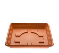 2friends Soucoupe 35 x 35 cm pour grand pot de fleurs extérieur - Très robuste - En terre cuite - Grand pot de fleurs d'extérieur - Plastique protégé contre les UV - Fabriqué en Allemagne - Jardin et