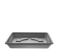 2friends Soucoupe 40 x 40 cm pour pot de fleurs grand extérieur - Extra robuste - Anthracite - Grand pot de fleurs - Plastique protégé contre les UV - Fabriqué en Allemagne - Jardin et terrasse