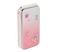 2G 2.4 Pouces Écran Flip TéléPhone Portable, N509 2G Flip Phone Key LED Lumière 6800mAh Batterie Fonction SOS pour Voyage (Prise UE)