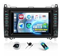 2G+64G Android 13 Autoradio pour Mercedes-Benz W169 W245/Viano/Vito W639/Sprinter W906 avec CarPlay Android Auto sans Fil, 7“ Écran Tactile avec GPS WiFi BT FM/RDS EQ SWC Caméra