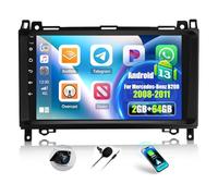 2G+64G Android 13 Autoradio pour Mercedes-Benz Sprinter B200 W906 W639 Classe A/B W169 W245 2008-2011 avec CarPlay Android Auto sans Fil, 9“ Écran Tactile avec GPS WiFi BT FM/RDS EQ SWC Caméra Arrière