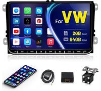 [2g+64g] Android 13 Car Radio For Vw Passat B6 B7 Golf 5 6 Jetta T5 Polo Touran Caddy Tiguan Seat 2 Din 9 Inch Auto Audio Bluetooth With Gps Navigation Mirror Link Wifi Backup Camera