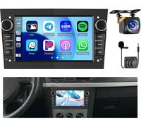 [2G+64G] Android 15 Car Radio for Opel Corsa Astra Meriva Vivaro Combo Antara Carplay Wireless Android Auto 7 Inch 2 Din Radio with GPS Navi Bluetooth WiFi RDS Hi-FI FM Backup Camera (Black)