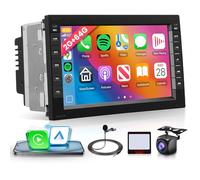 2G+64G Android Autoradio pour VW T5 Golf 4 Bora Polo Passat B5 Jetta Asiento Peugeot 307 Ford Galaxy 7 Pouces Autoradio avec sans Fil Carplay Android Auto Navi GPS WiFi Bluetooth FM/RDS/EQ Telecamera