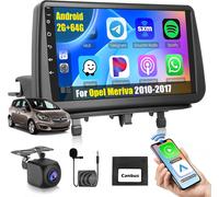 2G+64G Android Car Radio for Opel Meriva 2010 2011 2012 2013 2014 2015 2016 2017,Carplay Android Auto Wireless,2 DIN 9 Inch Touch Screen with WiFi GPS FM/RDS BT SWC+ Camera+MIC