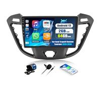 [2G+64G] Autoradio Android 13 avec Bluetooth pour Ford Transit Tourio 2013-2018 avec Carplay Android Auto, 9" Radio à écran Tactile avec GPS WiFi FM/RDS EQ Mirror Link +Caméra Arrière&Micro