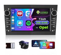 [2G+64G] Autoradio Android 15 pour Opel Corsa Astra Meriva Vivaro Combo Antara Carplay sans Fil Android Auto 7'' 2 Din Poste Radio avec GPS Navi Bluetooth WiFi RDS Hi-FI FM Caméra de Recul (Noir)