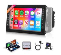 2G+64G sans Fil Carplay Android Autoradio pour VW T5 Golf 4 Bora Polo Passat B5 Jetta Asiento Peugeot 307 Ford Galaxy 7 Pouces Autoradio avec Android Auto Navi GPS WiFi Bluetooth FM/RDS/EQ Telecamera