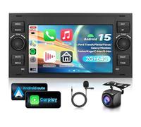 2G&64G VECHTEL 7" Autoradio pour Ford Transit Fiesta Focus Galaxy Mondeo Fusion Kuga C-Max S-Max avec Carplay Android Auto sans Fil,FM Bluetooth/RDS/Radio Navigation Wi-FI/caméra de recul AHD/CANBUS
