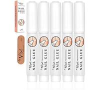 2g X5 Colle Extra Forte Pour Ongles Avec Lime De Préparation Gratuits Adhésion Et Séchage Instantanés, De Qualité Professionnelle