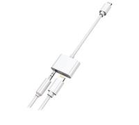 2GO Adaptateur Lightning Audio, Adaptateur Ecouteur Telephone Cable Compatible avec Apple iPhone 7