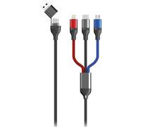 2GO Câble de charge USB / Type C Micro USB, Lightn., USB-C 1,2m sw