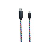 2GO Câble de données et de Charge Tricolor - avec éclairage LED Tricolore - 100