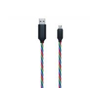 2GO Cable Micro-USB LED 3 Couleurs 1m
