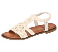 2Go Fashion Sandales plates pour femme 8962-802, ecru, 42 EU