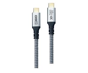 2GO USB Datenkabel - High Speed - 10GBps - 100W - 120cm