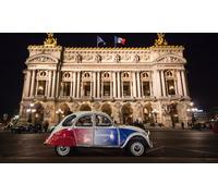 2h de visite guidée de Paris By Night en 2 CV avec chauffeur pour 2 personnes