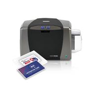 2ID Fargo DTC1250e Imprimante de badges simple face | Machine professionnelle pour cartes d'identité scolaires, cartes d'accès d'entreprise et badges d'entreprise | SKU : 050000 | Imprimante