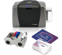 2ID Fargo DTC1250e Imprimante de cartes d'identité simple face 050000 | Machine professionnelle pour cartes d'identité d'entreprise, gouvernement, cartes d'étudiants, etc