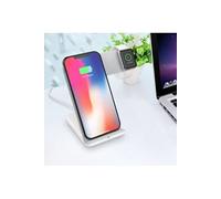 2in1 10W Qi Wireless Fast Charger Holder Stand for Apple Watch iPhone8 X