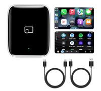 2in1 Adaptateur Android Auto sans Fil &carplay sans Fil,Adaptateur CarPlay Wireless Adaptateur Android Auto Wireless boitier carplay Convertissez Filaire en sans Fil pour iOS Android Auto 2017+