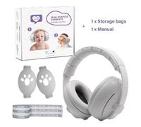 2in1 Casque Anti Bruit Bébés et Enfant Casque Protection Auditive BebeRéglable et Confortable Casque Anti Bruit Baby Ear