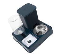 2IN1 Dog Double Bowl Feeder Distributeur d'eau Claire Et Nourriture pour Animaux De Compagnie Abreuvoir Automatique Capacité Accessoire 'Alimentation Distributeur 'Eau pour Chats Voyage