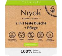 Niyok Douche solide 2 en 1 + soin - Touche verte 80 g