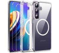 2in1 Film de Verre Affichage Etui Coque pour Samsung Galaxy S24 Slim Magnétique