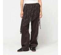 Adidas Originals Firebird 2in1 Loose Track Lace Skirt Sweat Pants Noir L Femme