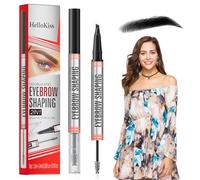 2in1 Gel Sourcils Crayon brow lift kit sourcil gel transparent fixateur feutre sourcil microblading crayon sourcils waterproof Coloration Double Extrémité(Noir）