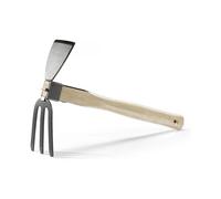 (2in1 Hoe and Rake) Garden Hoe,Garden Tools Digging Hoe and Rake, Hand Hoe With Wooden Handle for Loosening Soil and Weeding