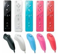 2in1 Manette avec Motion Plus et Nunchuk avec Etui pour Nintendo Wii BLEU S28196