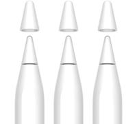 2in1 Non-Slip Writing Nib/Tip Protector Compatible With Apple Pencil 1st & 2nd Generation (Pack Of 10),White