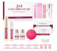 2IN1 Professionnel rapide Perming cils et brun Kit sauvetage durable 6-8 semaines Mascara levage cils rehausseur outil maquillage