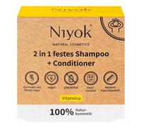 Niyok Shampooing solide 2 en 1 + après-shampooing - Vitamina 80 g