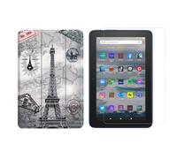 2in1 Tablette Jeu pour Amazon Kindle Fire 7 12. Gen. 2022 7 Pouces Cover +