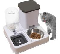 2in1 Unité, Distributeur D'eau Et De Nourriture Pour Chats, Mangeoire Pour Chats Et Distributeur D'eau, Distributeur De Nourriture Chats, Chiens, Automatique,Chargeur Pour Animaux Domestiques