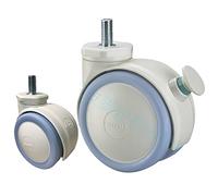 2inch 2.5inch Casters Wheels with Point Brake M10x20 Screw 2Pcs Casters(2.5 Inch No Brake)