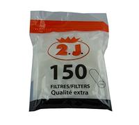 2J 1050 Filtres Cigarettes de Marque Francaise Soit Lot De 7 Sachets de 150 Filtres Cigarettes Diametre 6mm Long 15 mm