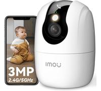 2k (3mp) Wifi Surveillance Camera Indoor 360°,Wi-Fi 6 Dual-Band (2.4g/5ghz),Night Vision Colour,People/Pet Detection,Intelligent Tracking,Alexa Compatible For Baby/Dog/Home