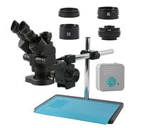 2K 4K 48MP HDMI USB 3.5-90X Zoom Trinoculaire Stéréo Microscope Caméra Set pour réparation de soudure (couleur : 48MP 4K 2K HDMI USB A)