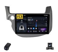 2K Autoradio pour Honda Jazz 2 Fit 2 GG 2008-2014 Écran Tactile QLED Android 13 Autoradio 9-inch/CarPlay sans Fil/Android Auto/WiFi/Radio FM AM RDS/GPS/DSP/Caméra de Recul/ADAS DVR(Lhd,M200S 2K)