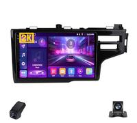 2K Autoradio pour Honda Jazz 3 2015-2020 Écran Tactile QLED Android Autoradio 9-inch/CarPlay sans Fil/Android Auto/WiFi/Radio FM AM RDS/GPS/Bluetooth/DSP/Caméra de Recul/ADAS DVR(RHD,M400S 2K)