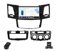 2K Autoradio pour Toyota Fortuner 1 AN50 AN60 HILUX Revo Vigo 2005-2014 Écran Tactile Android Autoradio 9-inch/CarPlay/Android Auto/WiFi/Radio FM AM RDS/Caméra de Recul/ADAS DVR(C,M150CP)