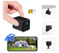 2K Camera de Surveillance sans Internet Camera 4G Carte SIM [A1] 5200mAh Batterie Mini Camera sans WiFi Angle Vision 160°