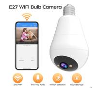 2K caméra IP Wifi E27 ampoule caméra de Surveillance maison suivi automatique bidirectionnel Audio sécurité bébé moniteur sans fil