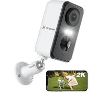 2K Camera Surveillance WiFi Exterieure sans Fil Batterie,Caméra de Surveillance Extérieur/Intérieur avec AI/PIR Détection Vision