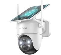 2K Camera Surveillance WiFi Exterieure sans Fil|Caméra Solaire 3MP 360° PTZ,Wi-FI 6,Détection PIR Intelligente,Alarme