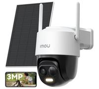 2K Caméra Surveillance WiFi Exterieure sans Fil Solaire avec Batterie 5000mAh,Caméra Solaire Exterieur 360° PTZ,2.4GHz,Détection